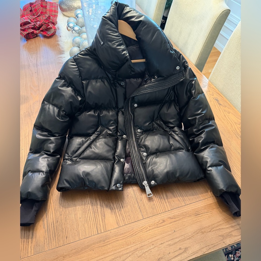 SAM. Isabel Vegan Leather Down Puffer Jacket